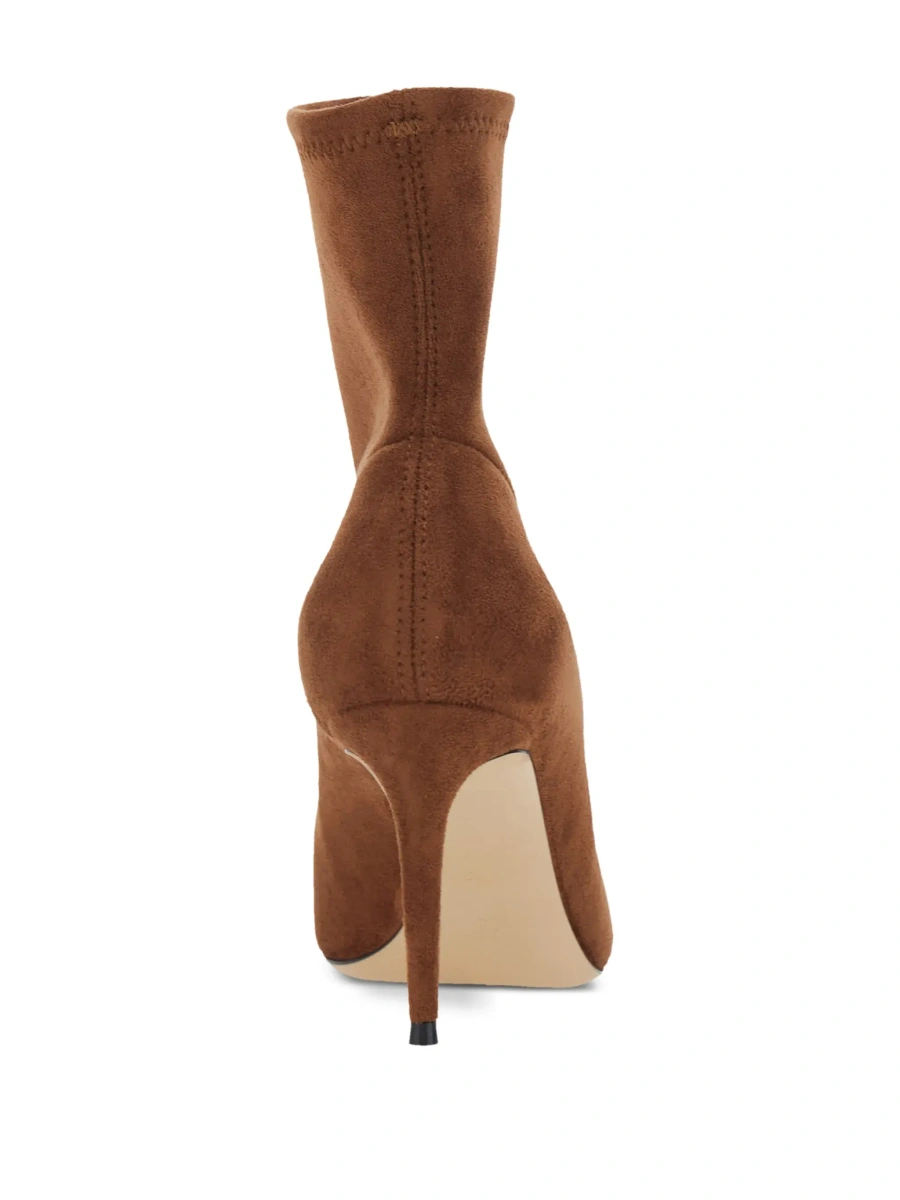 Botine 'JULIA' brown Boots with pointed design in eco-suede for women - Img 5