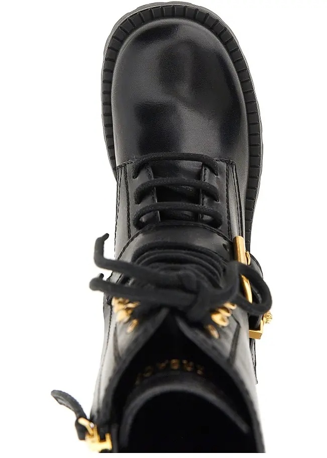 Botine Leather boots with Medusa detail - Img 4