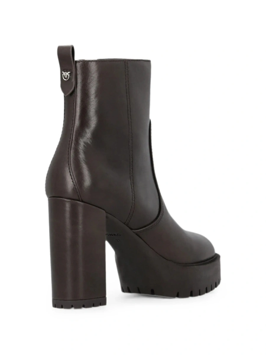 Botine Pinko maro din piele - Img 6