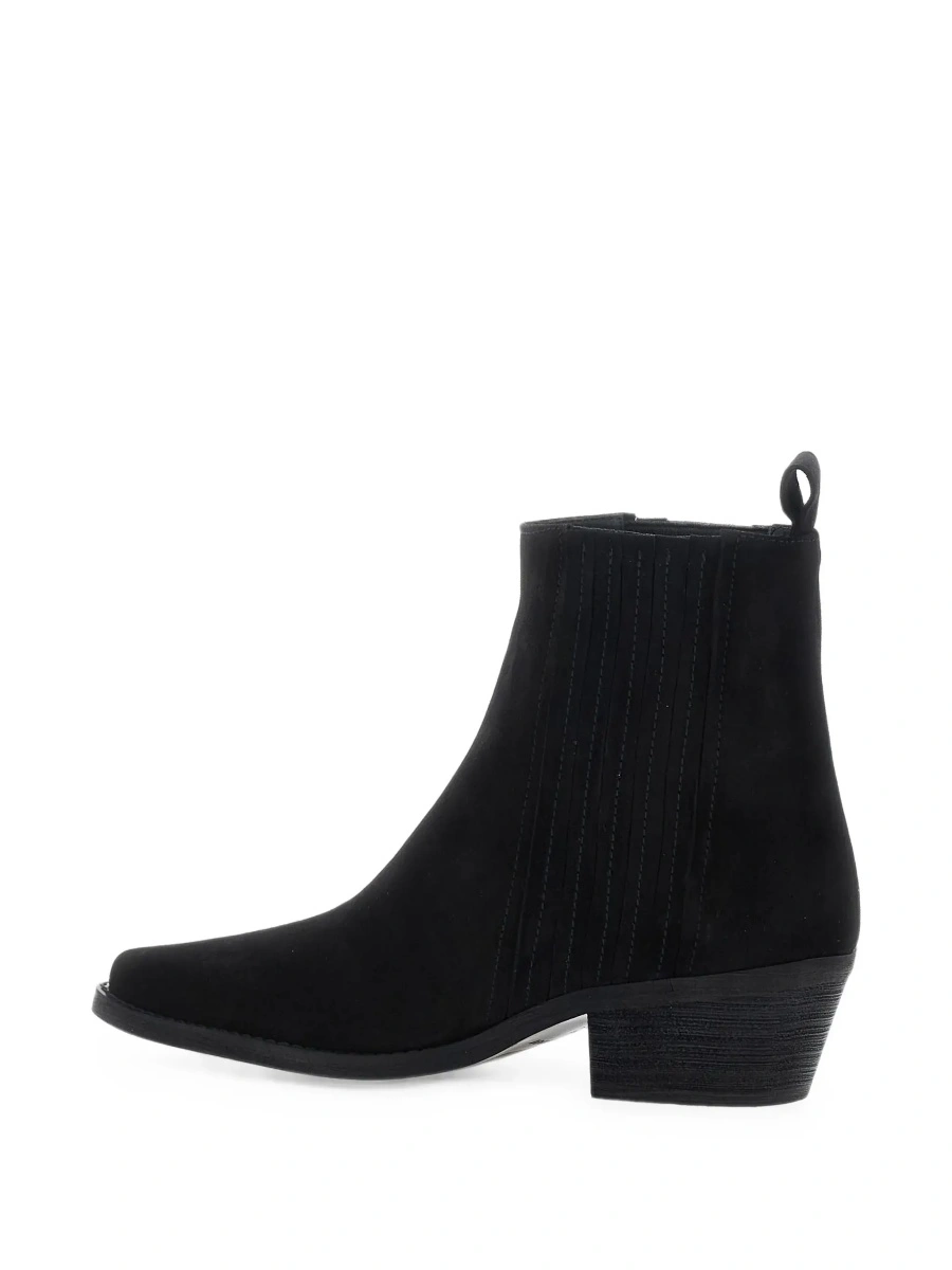 Botine POLLINI negre din piele intoarsa - Img 7