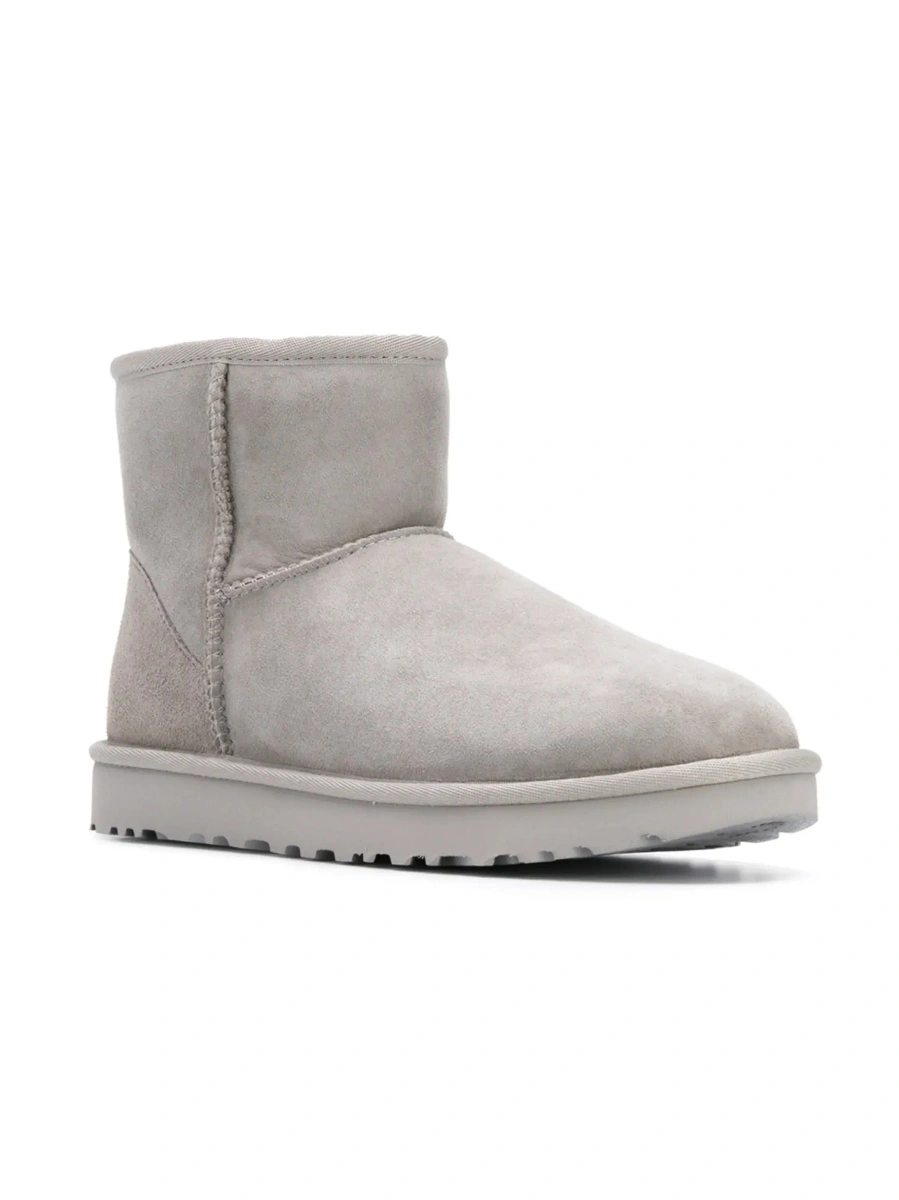 Botine UGG 'Classic Mini' gri din piele intoarsa - Img 5