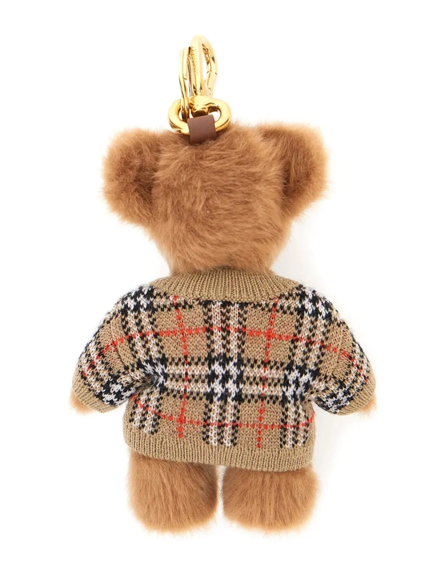 Breloc Burberry bej din textil - Img 2