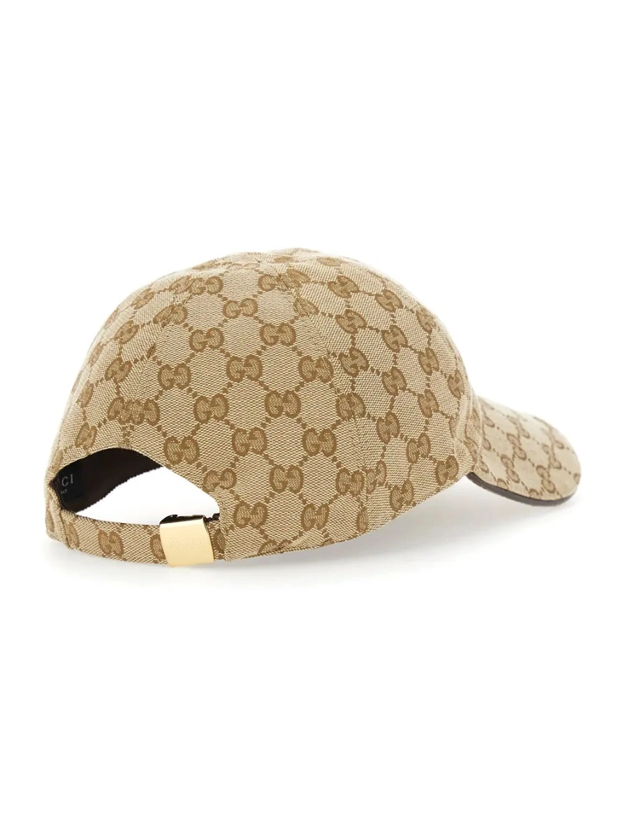 Caciula Gucci bej din bumbac - Img 2