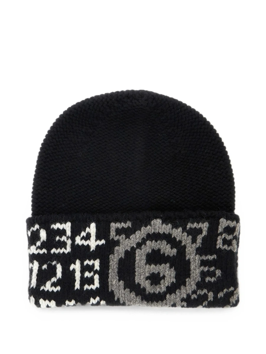 Caciula MM6 MAISON MARGIELA KIDS neagra din lana - Img 6