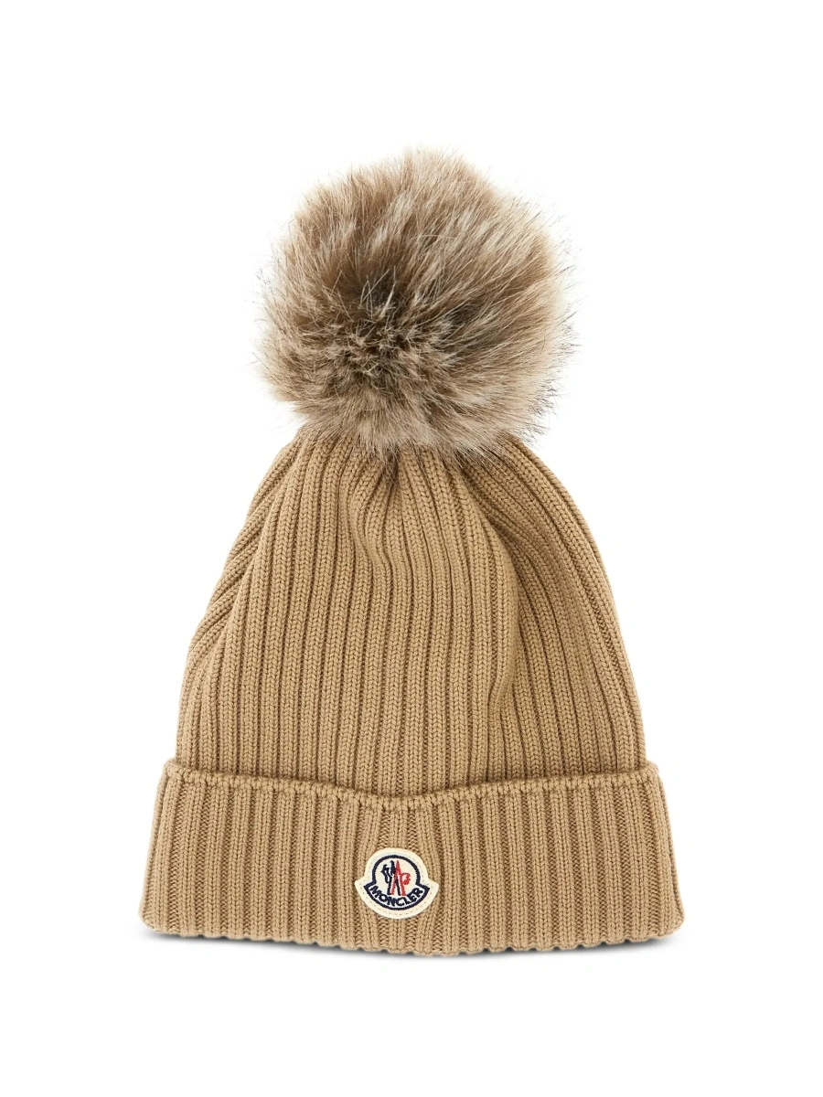 Caciula Moncler bej din lana - Img 6