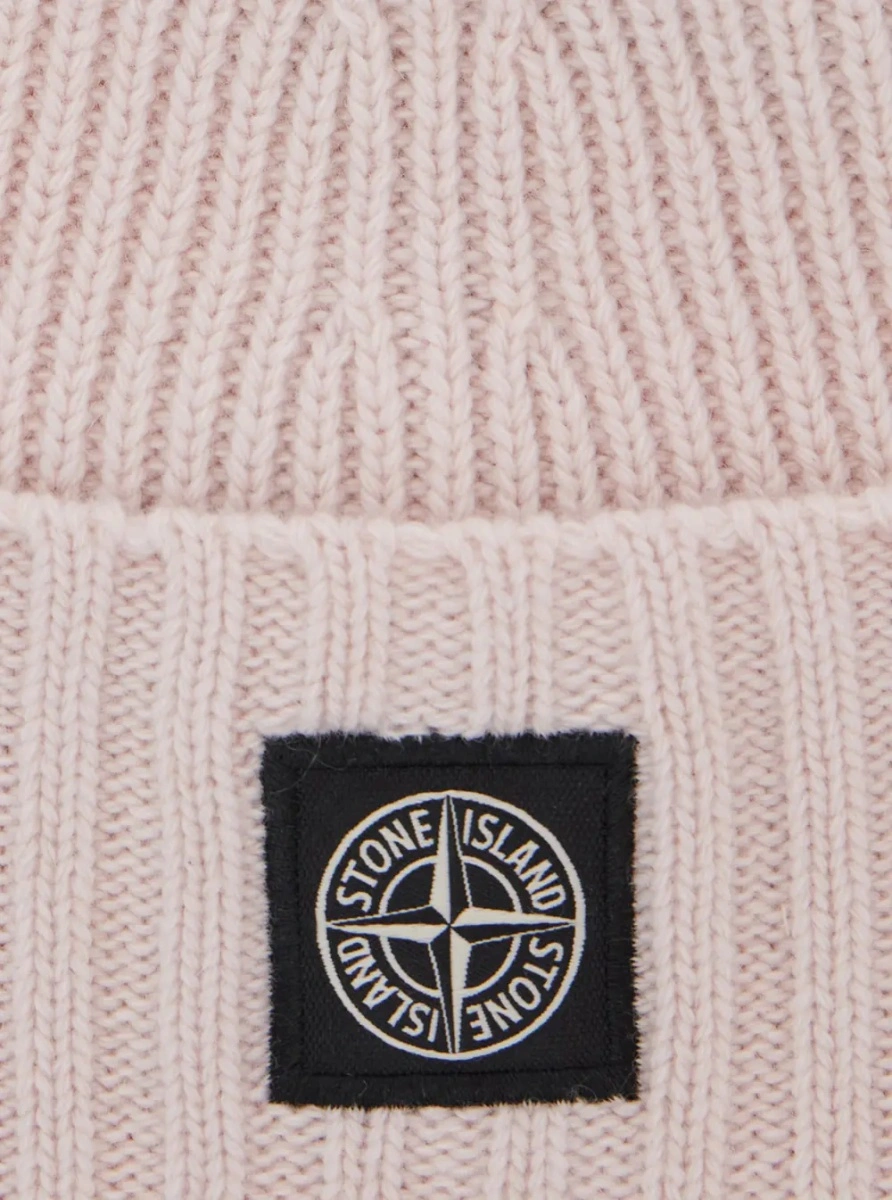Caciula Stone Island roz din lana - Img 3