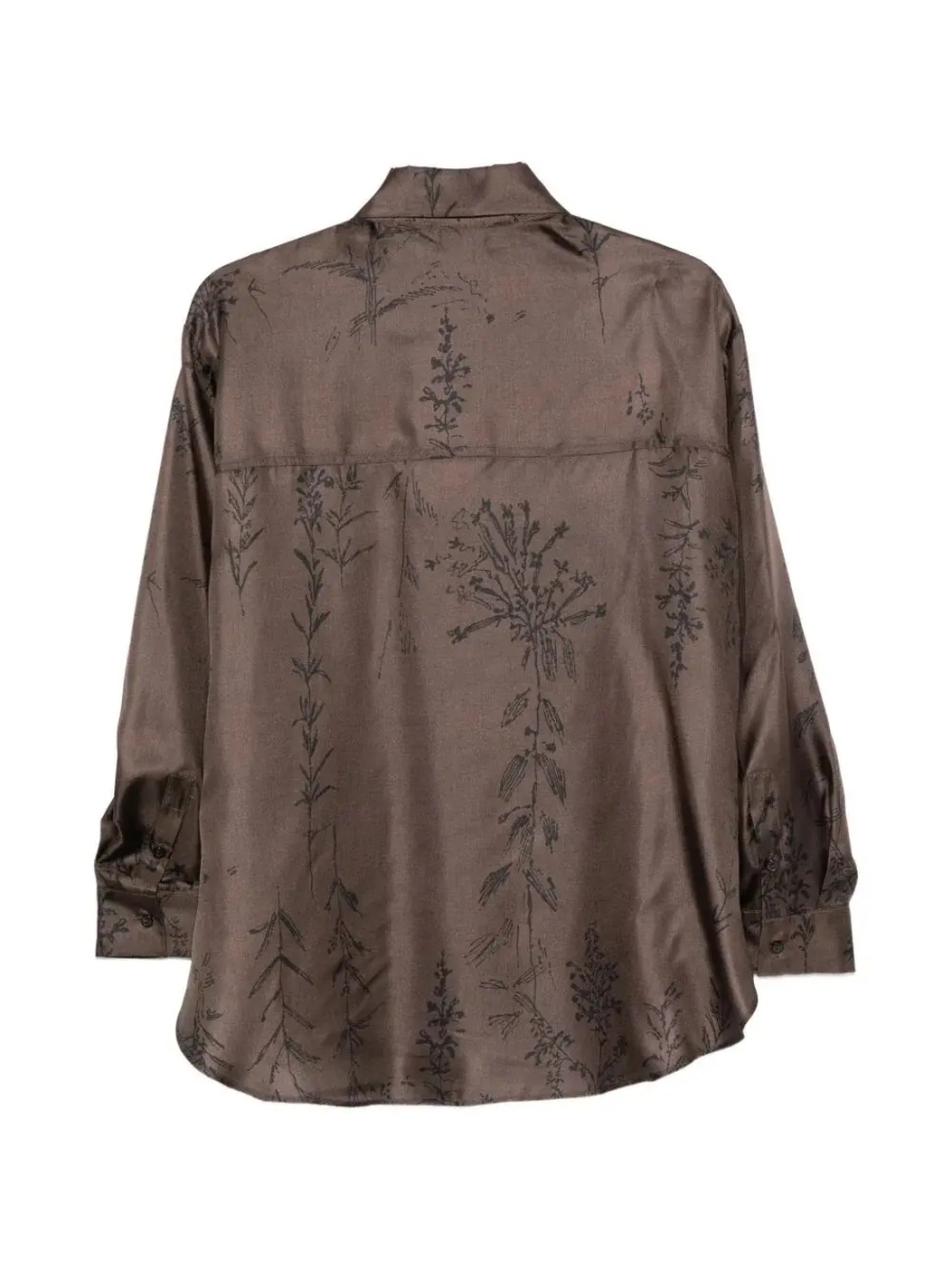 Camasa casual ALYSI shirt 166250A6236 CHOCO - Img 2
