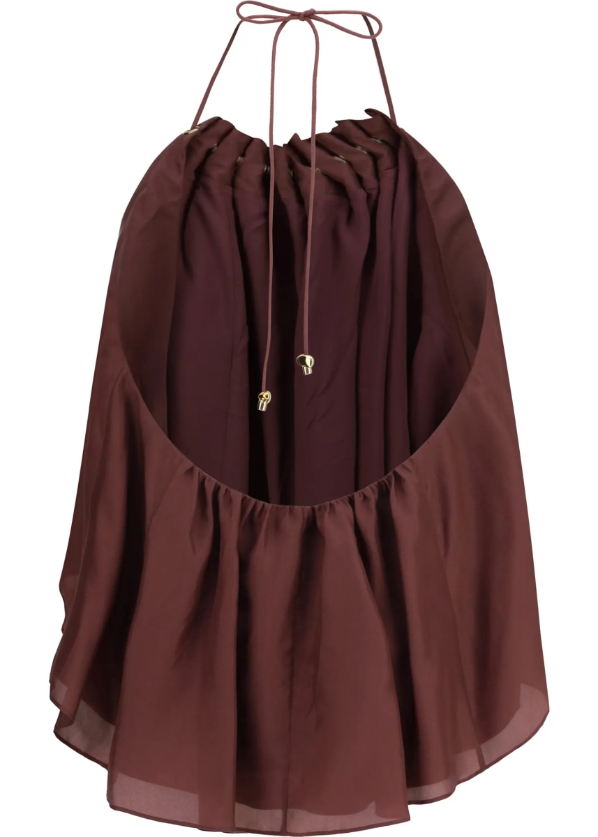 Camasa casual Aster beaded ruched Top - Img 2