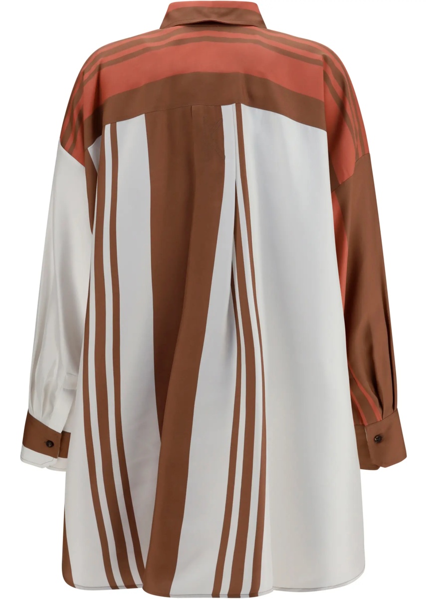Camasa casual Long striped silk Shirt - Img 2