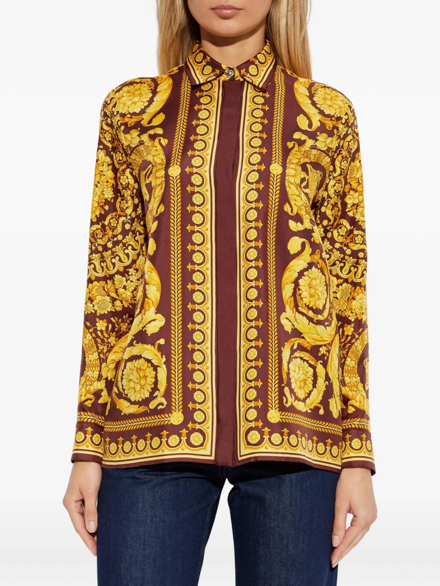 Camasa casual Printed silk Shirt - Img 3
