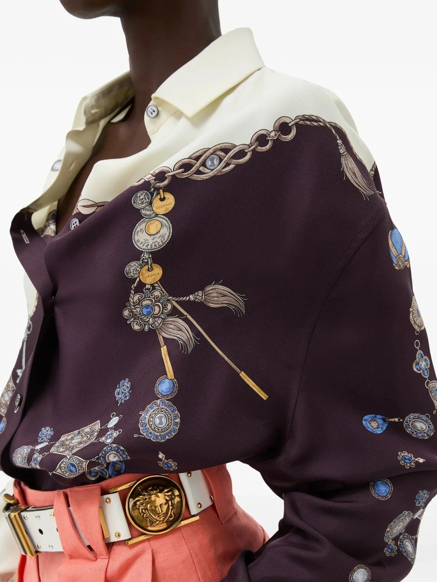 Camasa casual Printed silk Shirt - Img 6