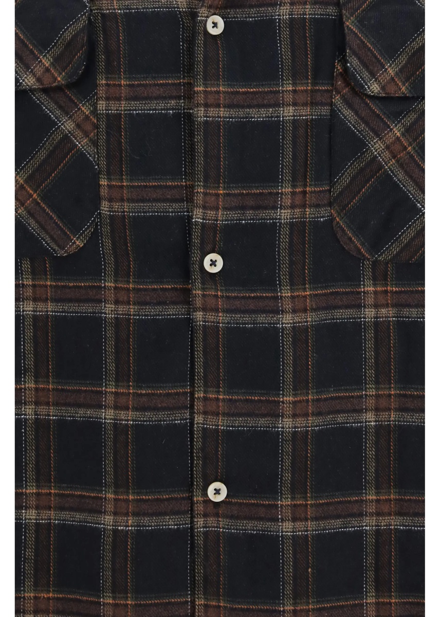Camasa casual Raw-cut fringe plaid Shirt - Img 3