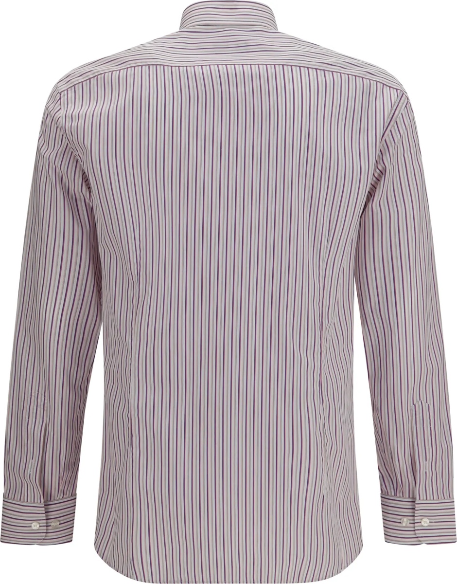 Camasa casual Roma striped cotton Shirt with Pegaso logo - Img 2