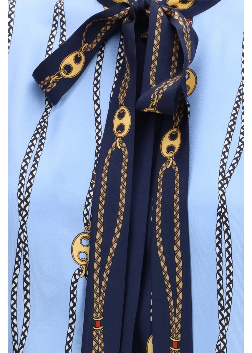 Camasa casual Silk printed Shirt - Img 3