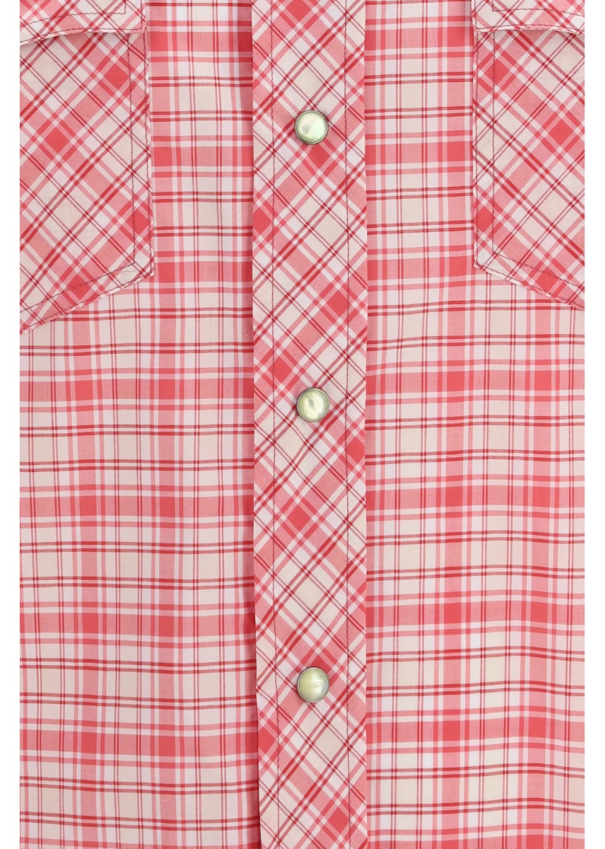 Camasa casual Slim checked cotton poplin Shirt - Img 3