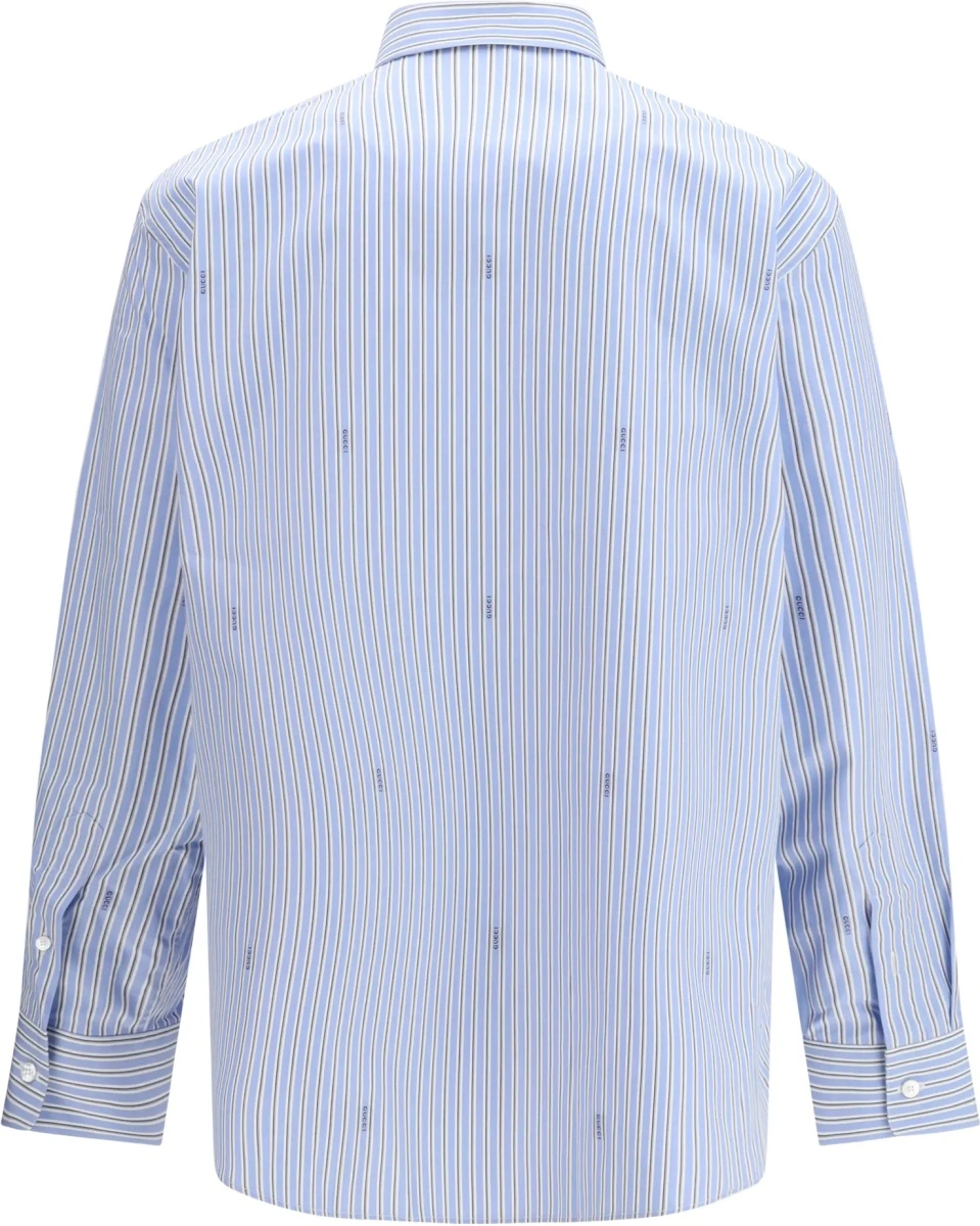 Camasa casual Striped cotton poplin Shirt - Img 2