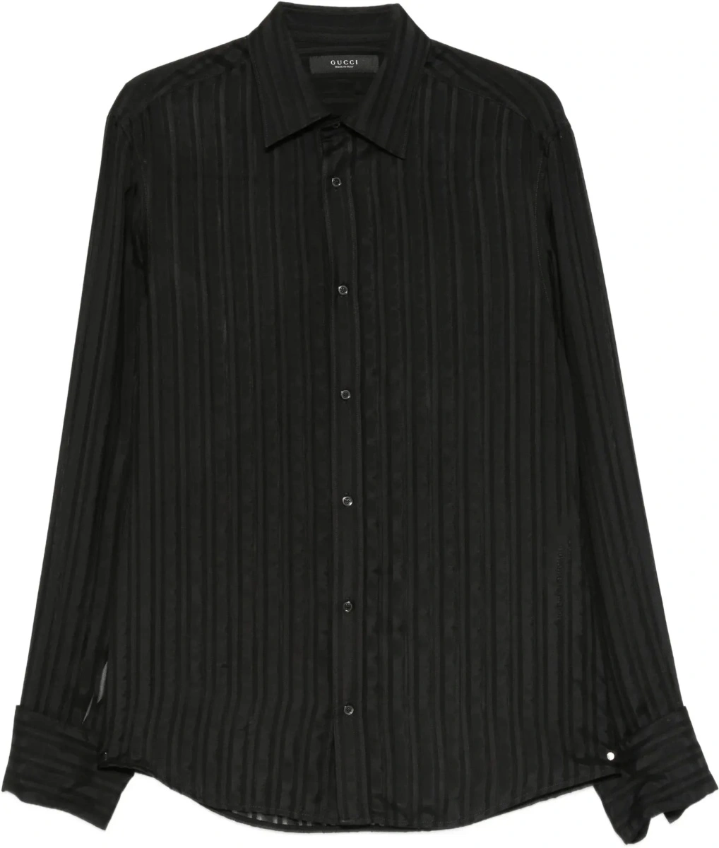 Camasa casual Striped silk gauze Shirt - Img 8