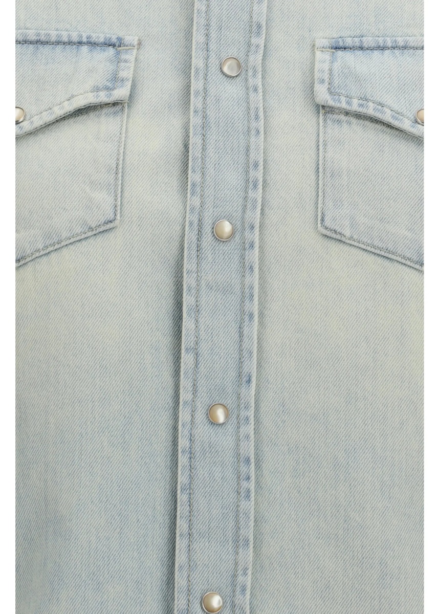 Camasa casual Western Shirt in lightweight denim - Img 3