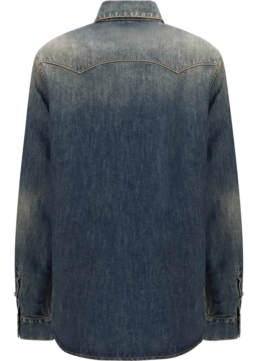 Camasa de blugi Fendi multicolora din denim Bananatex - Img 2