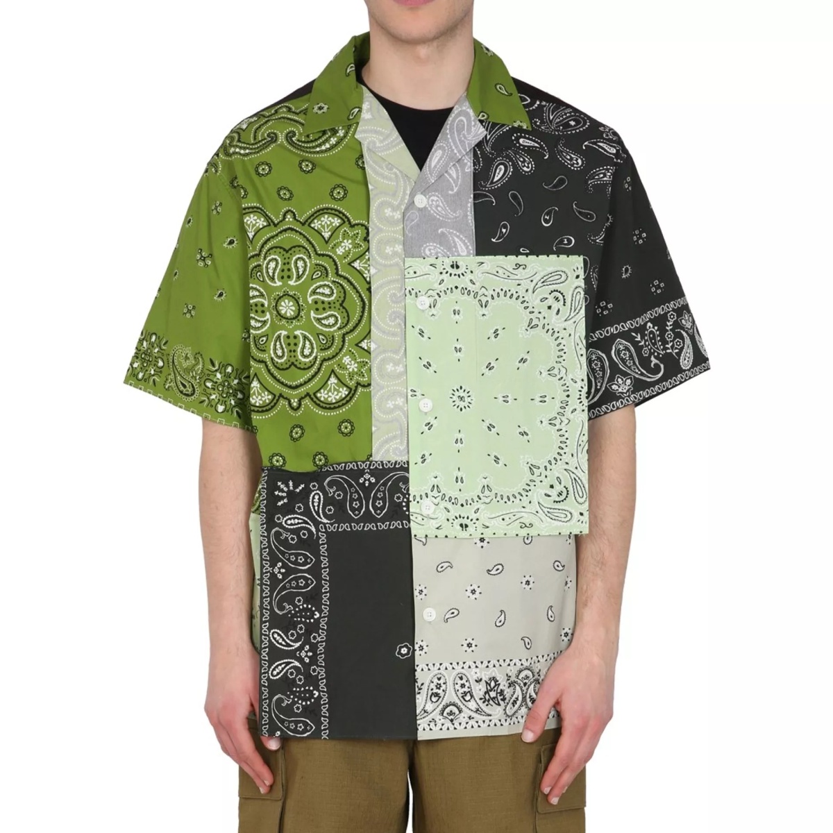 Camasa Kenzo Patchwork Cotton Shirt - Img 2
