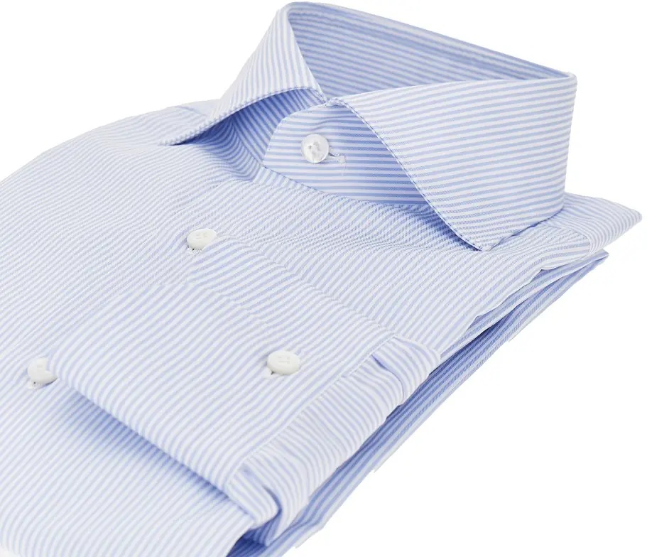Camasa 'Milano' cotton shirt with striped motif - Img 2
