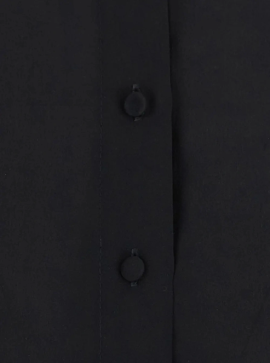Camasa MOMONÌ VETRA BIS SHIRT is a black silk shirt for women - Img 3
