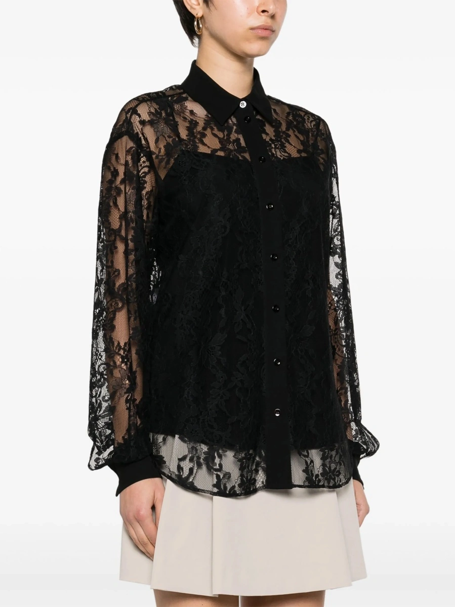 Camasa Moschino neagra din matase - Img 3