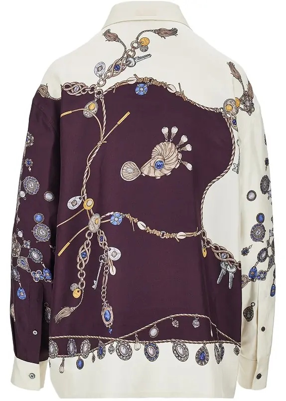 Camasa Silk shirt with 'Stolen Jewels' print - Img 3