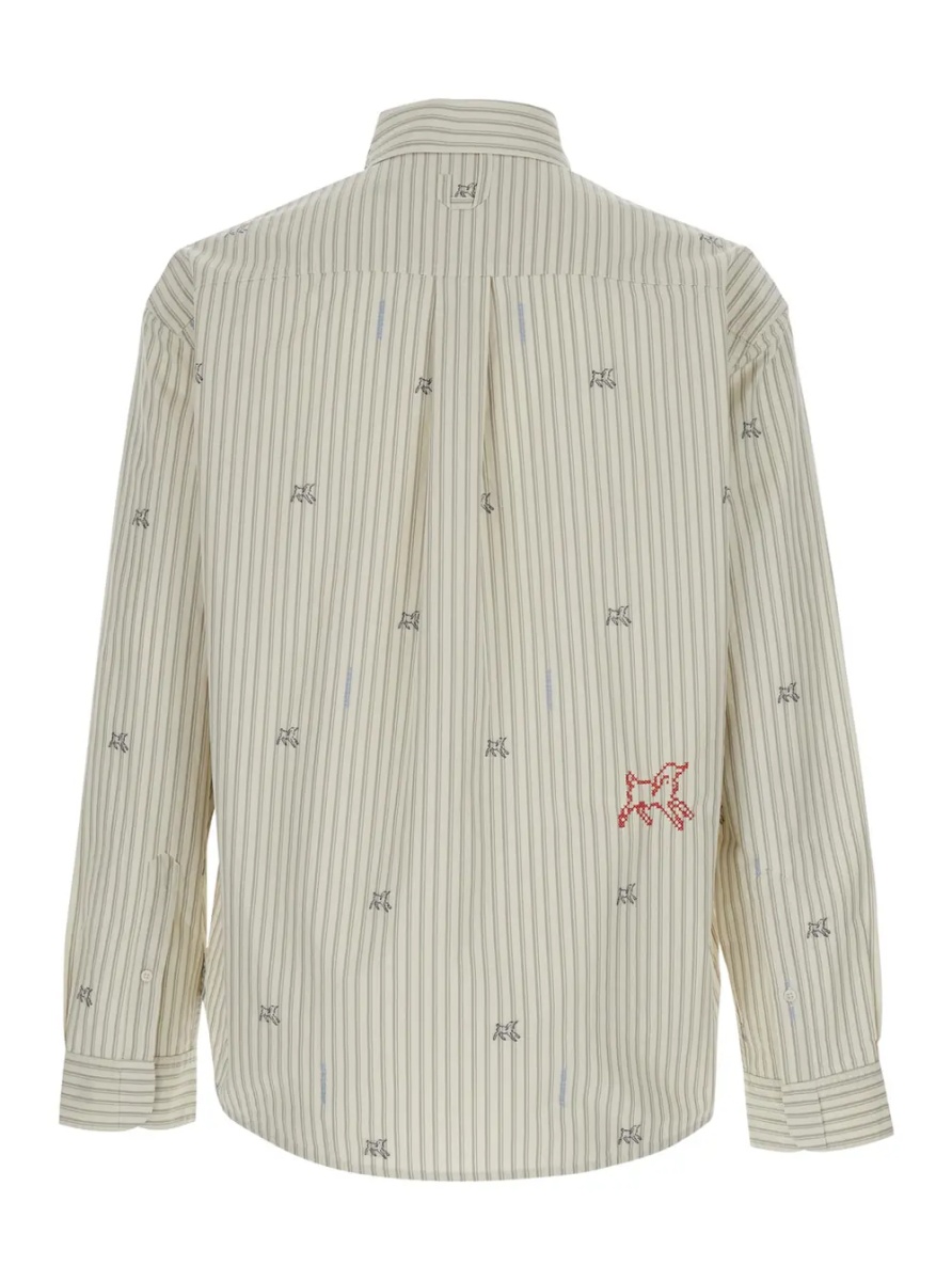 Camasa 'Simon' Beige long-sleeved Shirt with Classic Collar and Long Sleeves in Cotton for Men - Img 2