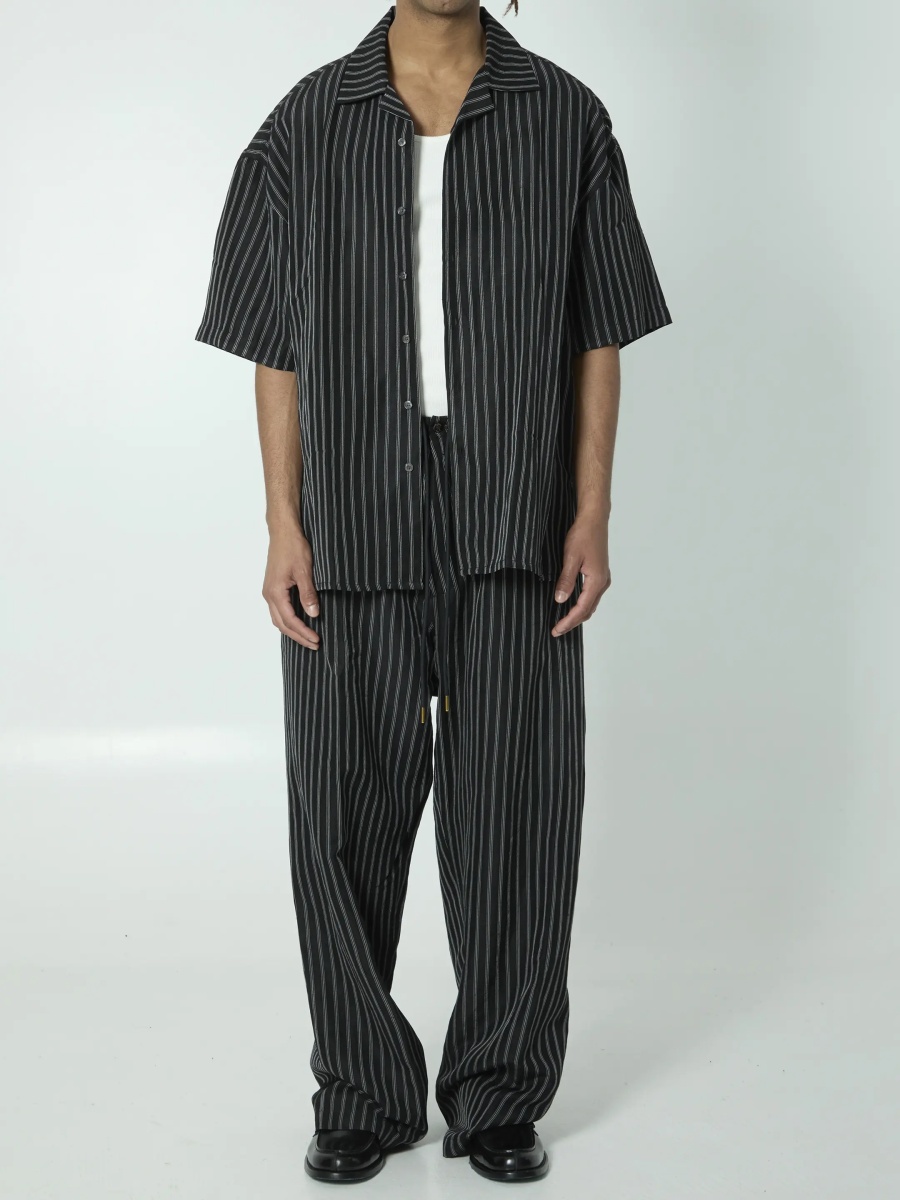 Camasa Striped Camp Collar Shirt - Img 5