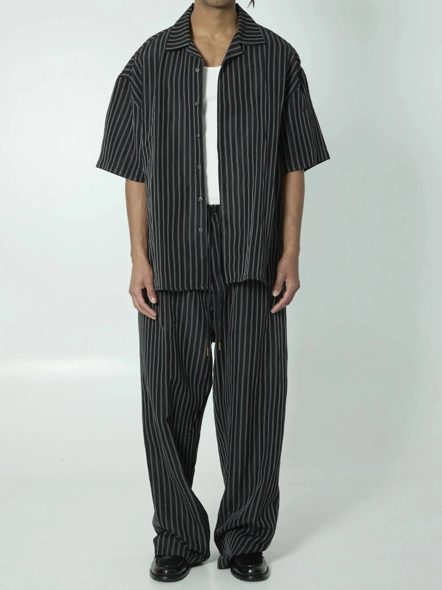 Camasa Striped Camp Collar Shirt - Img 5