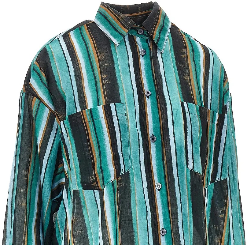 Camasa Striped print muslin shirt - Img 2