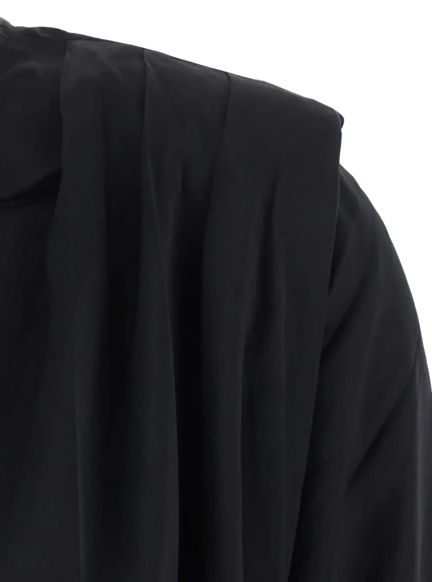 Camasa TOP CADIE is a shirt with elegant details in Tech Fabric in Black for women - Img 3