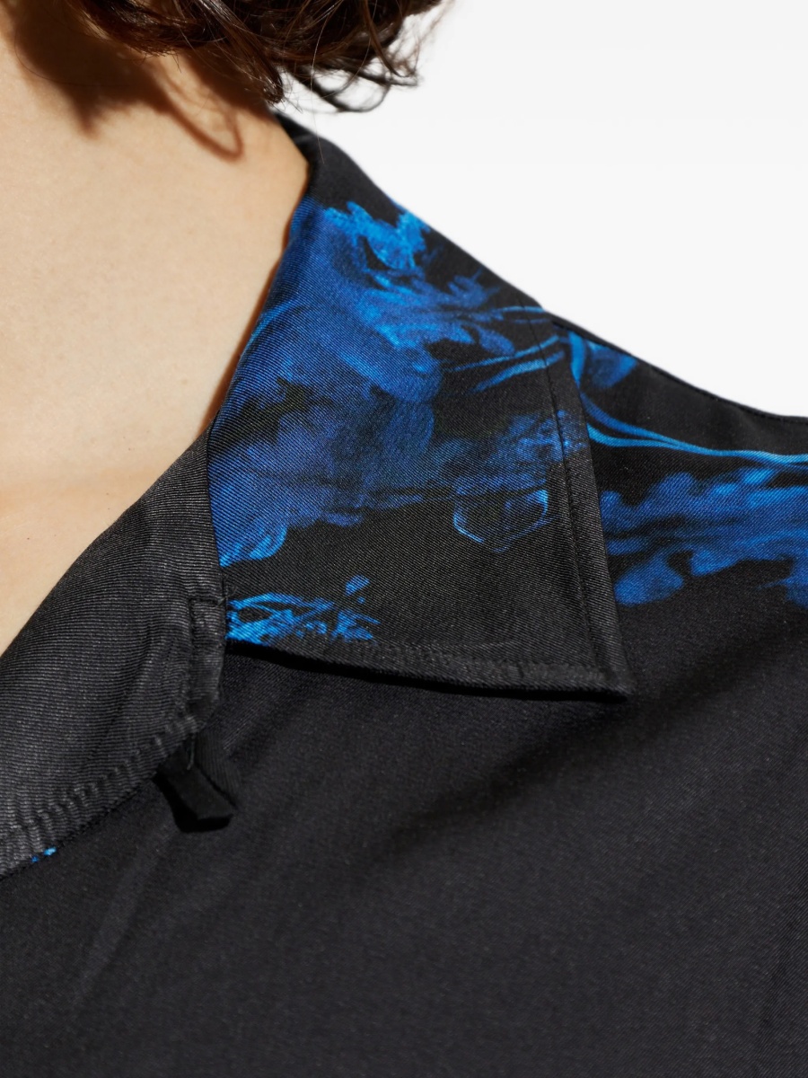 Camasa Versace Jeans Couture neagra din vascoza - Img 5
