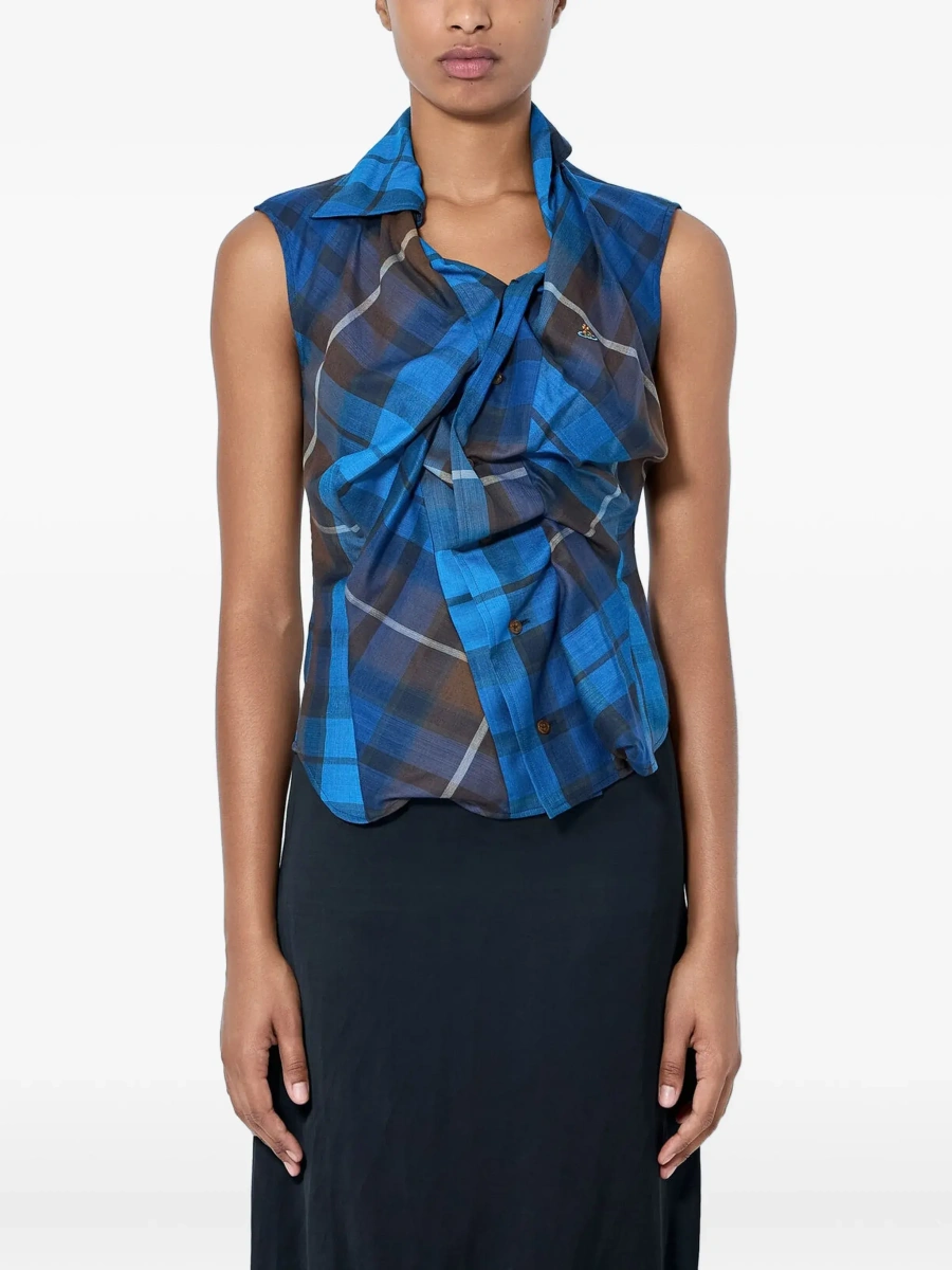 Camasa Vivienne Westwood albastra - Img 7