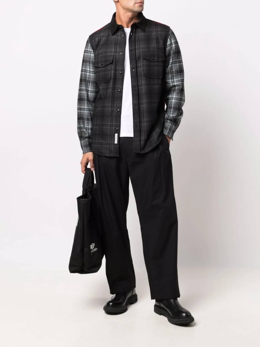 Camasa Woolrich rosie din bumbac si lana - Img 2