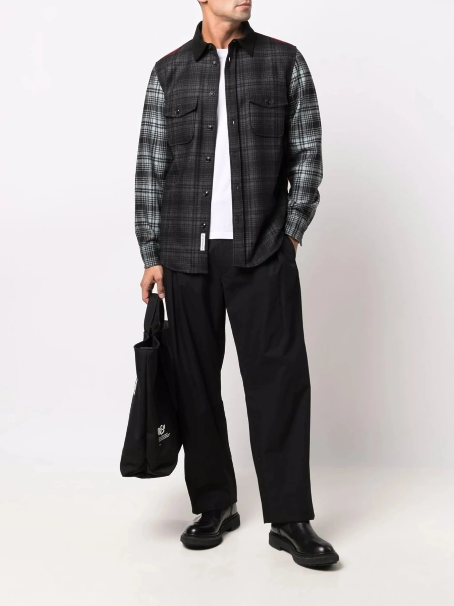 Camasa Woolrich rosie din bumbac si lana - Img 2