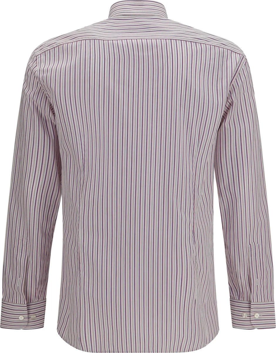 Camasi Roma striped cotton Shirt with Pegaso logo - Img 2
