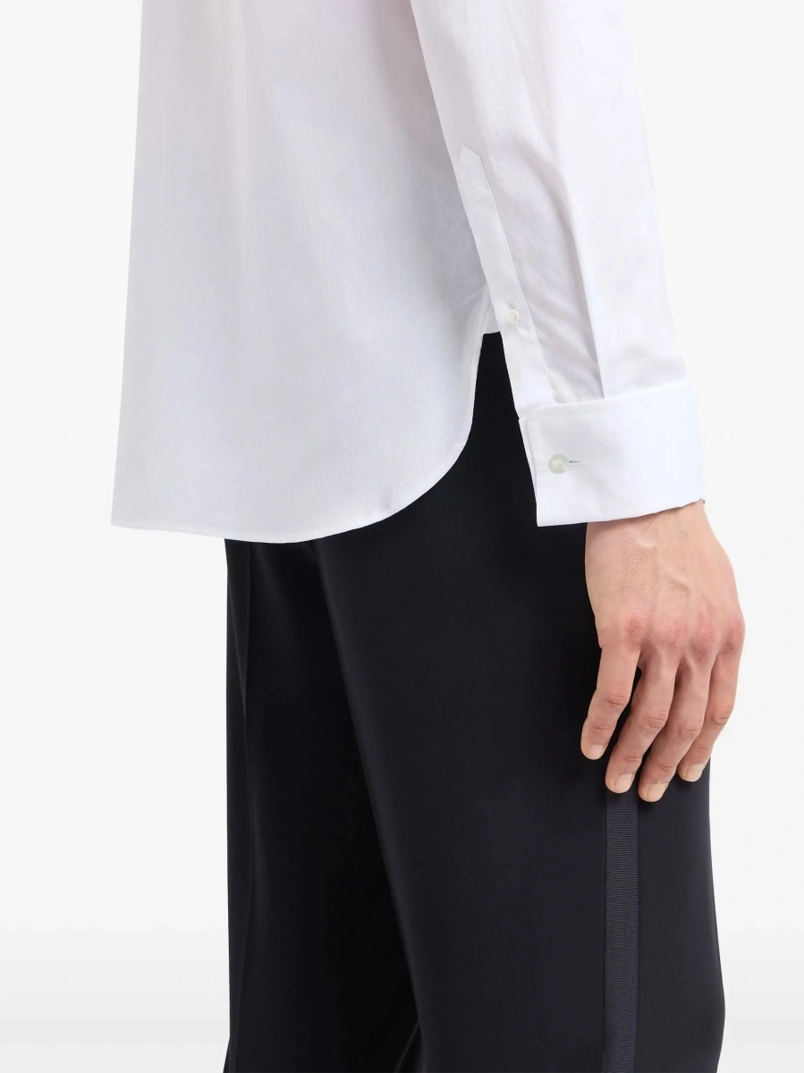 Camasi Shirt in soft cotton with French collar - Img 6