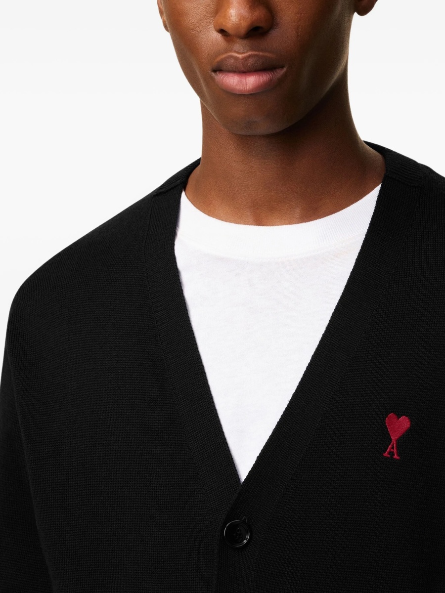 Cardigan AMI Paris ami de coeur negru - Img 5