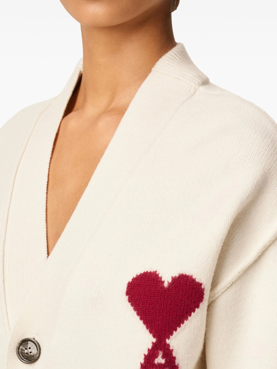 Cardigan AMI Paris ami de coeur neutru - Img 5