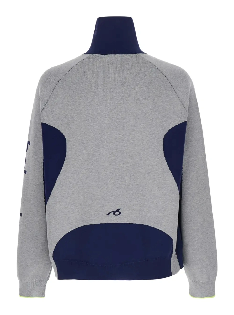 Cardigan Balenciaga gri din bumbac - Img 2