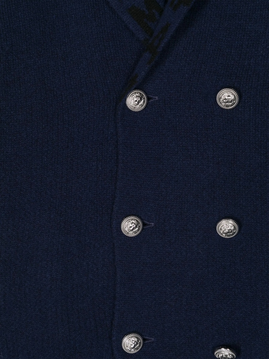 Cardigan Balmain albastru - Img 3