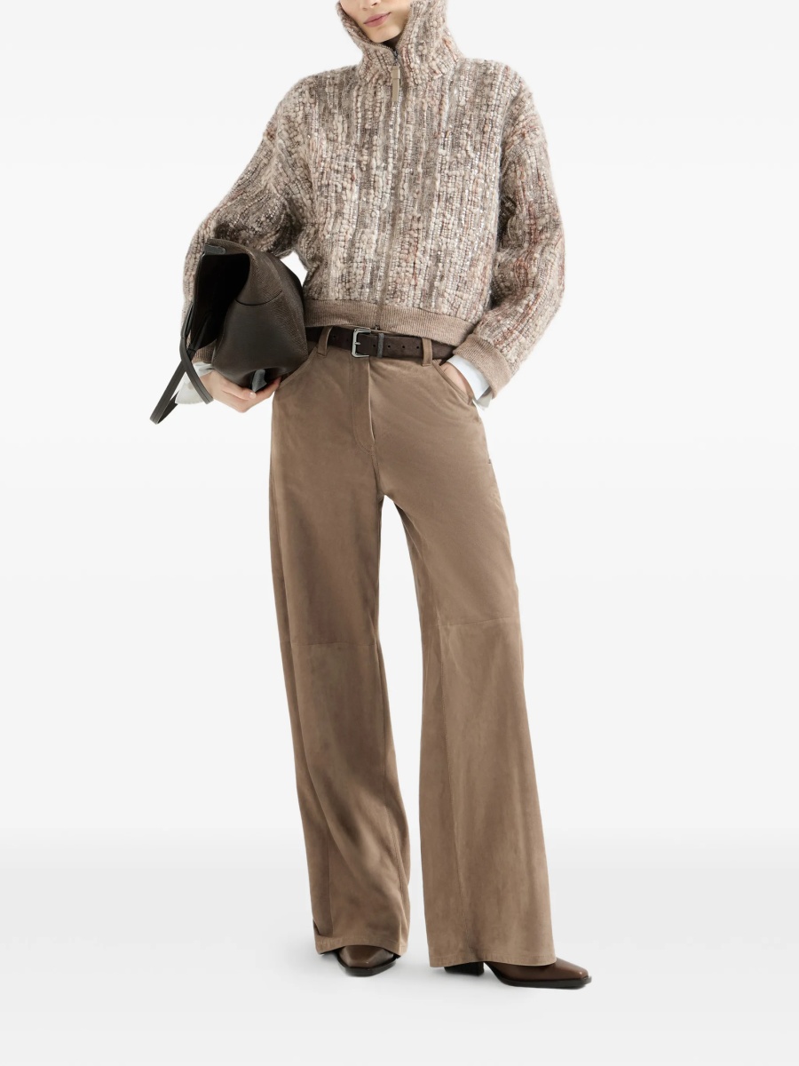 Cardigan Brunello Cucinelli neutru - Img 3
