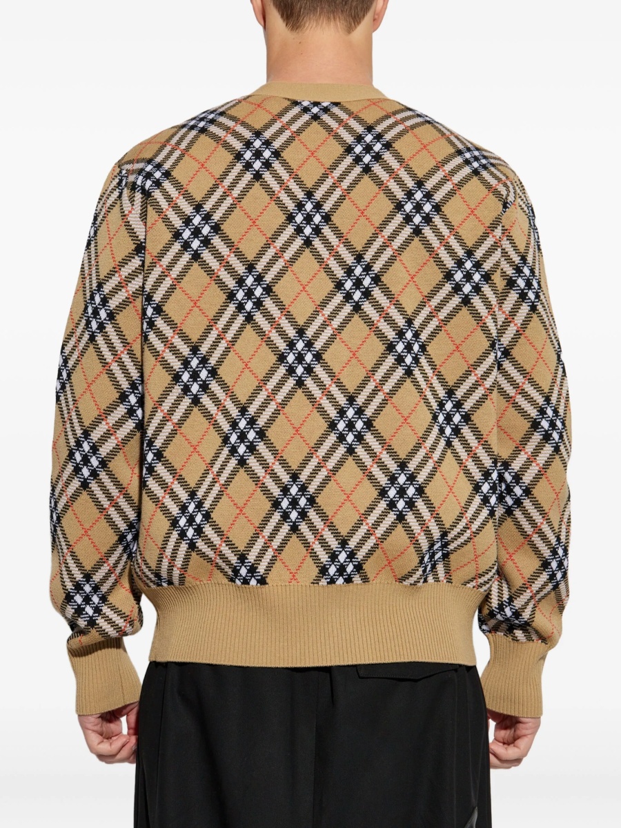 Cardigan Burberry vintage check neutru - Img 4