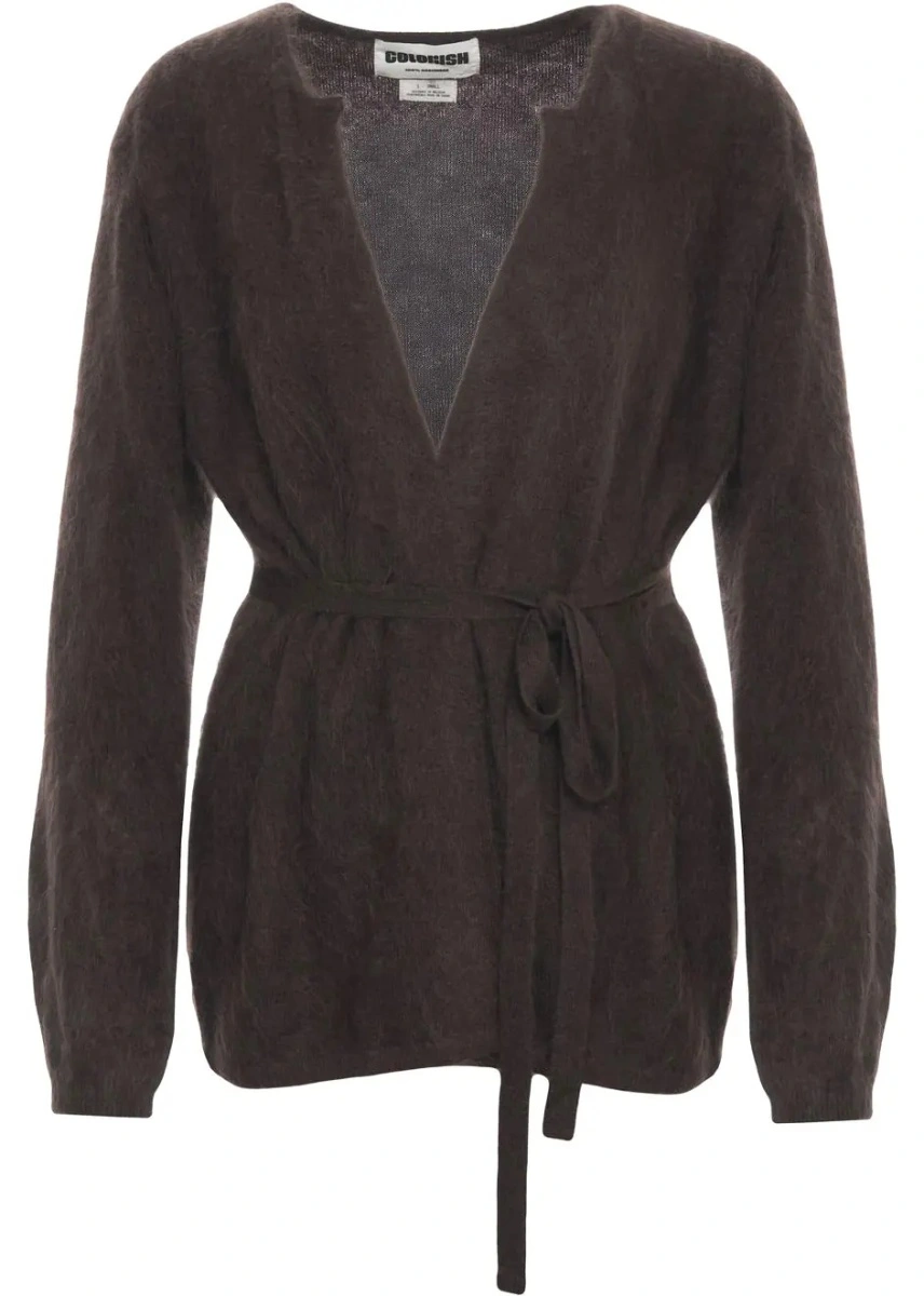 Cardigan Colorush maro din casmir 'Brushed' - Img 2