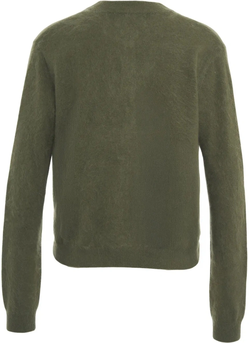 Cardigan Colorush verde din casmir 'Brushed' - Img 3