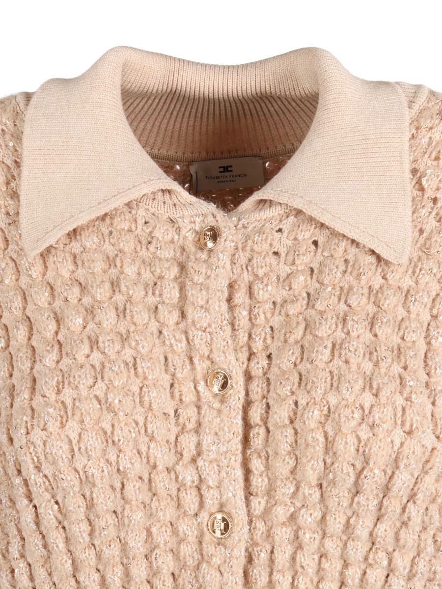 Cardigan Elisabetta Franchi neutru - Img 3