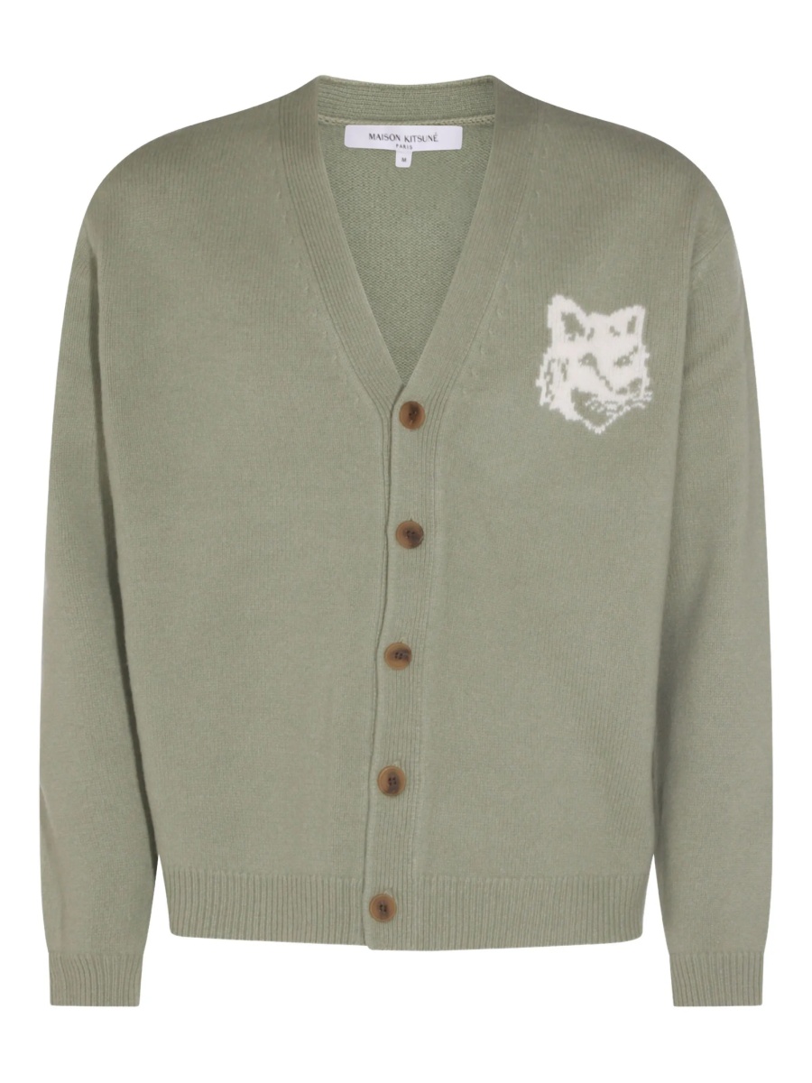 Cardigan MAISON KITSUNÉ verde - Img 2
