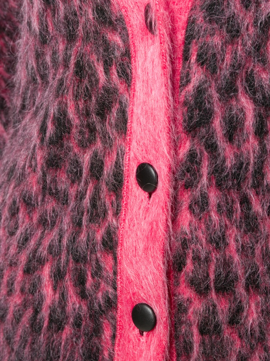 Cardigan Saint Laurent roz din lana si spandex/elastan - Img 5